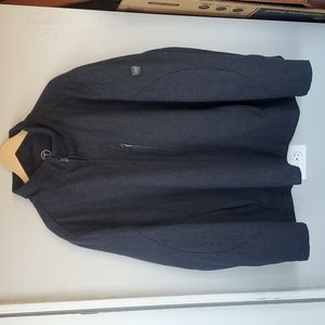 Tumi Men's Dark Charcoal Zip-Front Lightweight Jacket